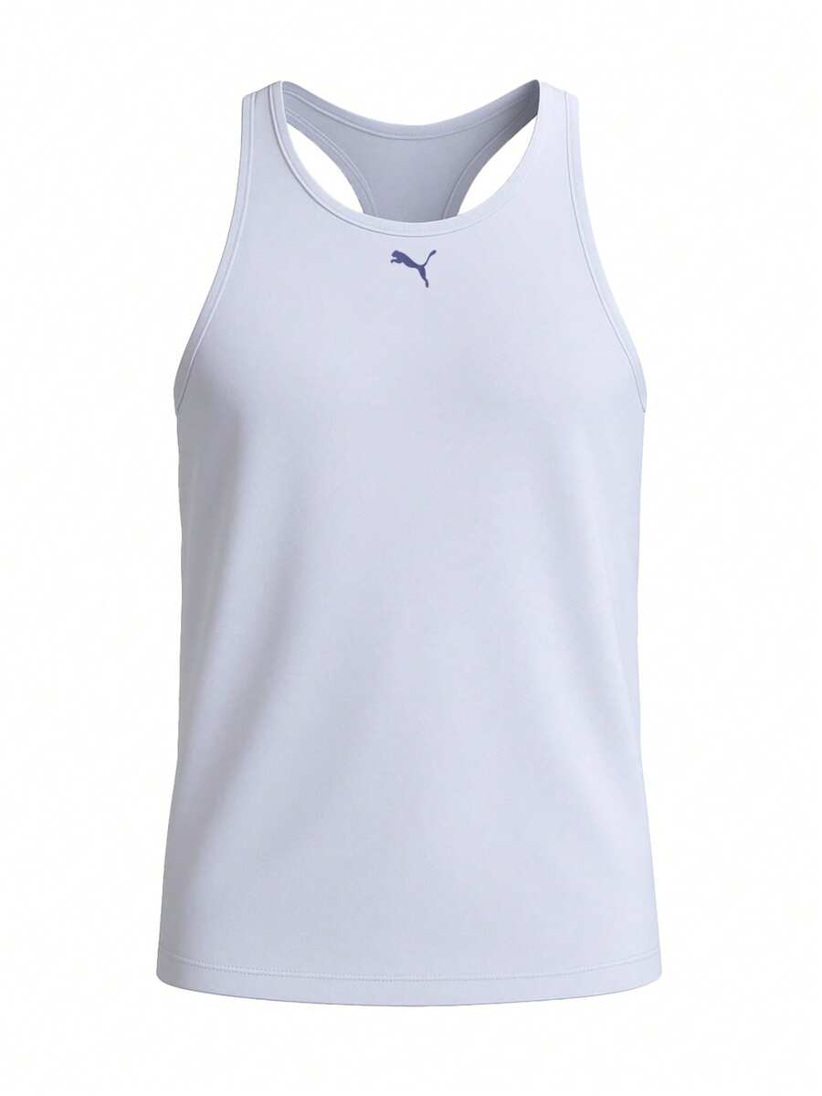 Puma Cloudspun Women's Racerback Tank Cool Weather Heather - Blue - View 1