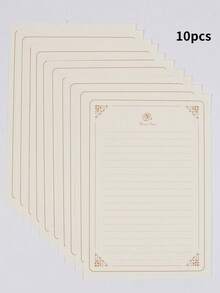 18 件/套浪漫雪景信封和文具套装，包括 4 个信封、8 张高级文具纸和 4 张封蜡，适用于学校、情书、贺卡和明信片。 - 信封套裝 - 查看 15