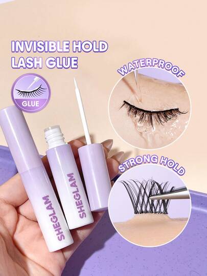 SHEGLAM Longwear Invisible Hold Wimpernkleber-Clear Marke Schönheit Make-up Kosmetik für Damen Mädchen Perfekt für Herbst Winter Ideal für Y2K Schick Mode Geeignet für Geburtstag Weihnachten Präsent Party Fertig Beste Farbe