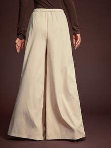 L'Amorae Pleat Front Casual Trouser Office - Khaki - View 4