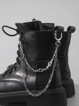 1pc Punk Rock Gothic Layered Thorn Decor Boots Accessory