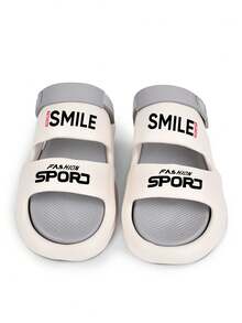 1 par de sandalias de moda para hombre, sandalias casuales para exterior, sandalias deportivas de EVA para hombre, antideslizantes, cómodas y transpirables, muy adecuadas para caminar en la playa, baño interior, piscina, jardín. - Beis - Ver 8