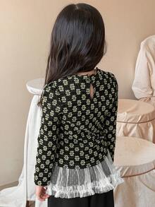 DAZY 女童T恤，秋季款 - 黑色 - 查看 6