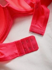 Nora Wilde 3pcs/Set Colorful Simple Smooth Casual Bras For Women And Girls,Hot Pink,Summer Rainbow Push Up Bra Lingerie Set - Multicolor - View 4