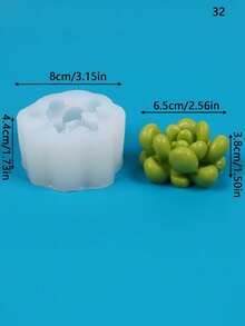 Khuôn silicon cây mọng nước, trang trí máy tính để bàn tại nhà, nghệ thuật trang trí nến thủ công tự làm, khuôn trang trí nến thơm thủ công, lô hội hoặc xương rồng, trang trí chậu sáng tạo, khuôn nến thịt cuộc sống vĩnh cửu không héo úa - trắng - Xem 21
