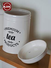 Tea Tin Can, Nordic Style Dried Fruit Snack, Milk Powder, Coffee Bean/Powder Airtight Storage Canister - Beige - View 3