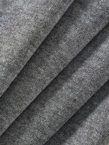 SHEIN Quần dài thể thao dáng suông rộng rãi, thoải mái, đa năng, in họa tiết cho bé trai tuổi teen - Xám - Xem 3