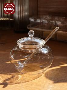 Transparent 250ml Glass Jar Candy Spice Household Chicken Cooking Sugar Bowl Home Storage Organization Sugar Pot Vases,Food,,Kitchen,Cooking,Seasoning,Spice,Party,Travel,Kitchen Items,Kitchen Tools,Kitchen Things. - Clear - View 2