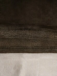 1. 女童时尚纯色毛绒舒适柔软面料+樱桃印花宽松休闲裤套装，毛绒秋冬款，休闲毛绒冬季睡衣 - 綠色 - 查看 3