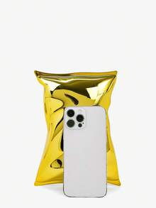 SHEIN SXY Metallisch elegante Party Clutch Tasche - Gold - Übersicht 4
