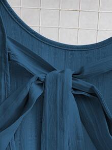 Women Midi Dresses - Blue - View 5