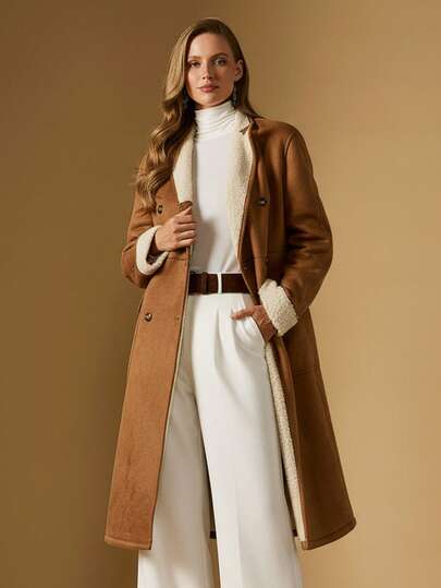 Briarwyn 复古双排扣羊毛夹克，秋冬