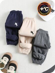 SHEIN Bộ 3 quần thể thao trẻ em cạp chun, quần jogger trẻ em đa năng, dễ phối đồ. - Nhiều màu - Xem 3