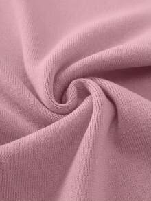 Xyvia Áo len trơn cổ tròn tay lỡ họa tiết hoa thêu thanh lịch dành cho nữ - Màu tím hoa cà - Xem 3