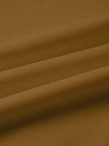 EMERY ROSE 大号棕色圆领长袖T恤，舒适百搭 - 棕色 - 查看 3