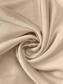 GlowEve CURVE 大码女式纯色长袖系带优雅衬衫 - 香檳色 - 查看 3