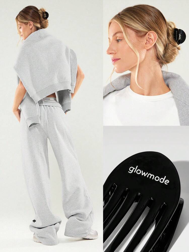 Flexi Flat Round Secure Hair Clip Yoga Studio Gym Training Daily Active Wear