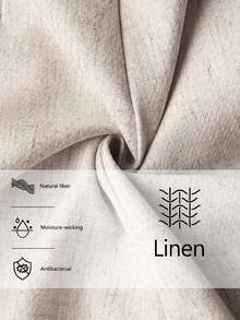 Core Aspect Men's Pleated Solid Color Linen Pants With Belt Loops, Straight Leg Casual Business Cropped Trousers,Gentleman's British Linen Neapolitan Casual Straight-Leg Pants, High-Waisted Adjustable Nine-Inch Suit Trousers,,Old Money Style,Vintage Gentleman, British Gentleman Style, Business Casual Style, Formal,Old Money Style,Vintage Gentleman, British Gentleman Style, Business Casual Style, Formal - Beige - View 4