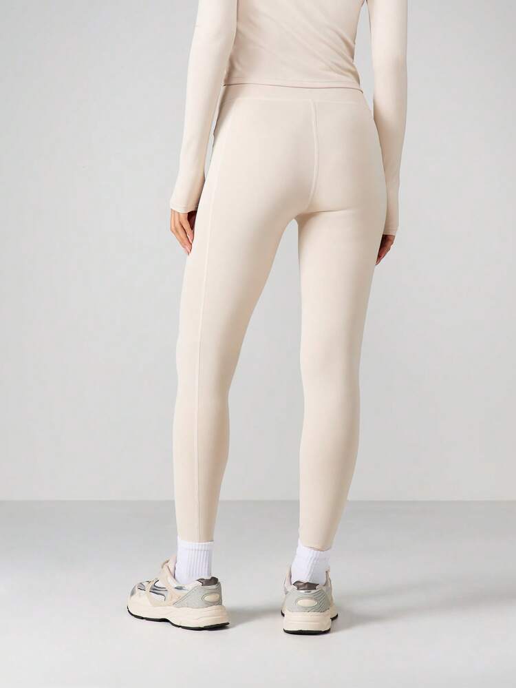 MISSGUIDED High Waisted Active Leggings With Side Pockets For Women Workout Training