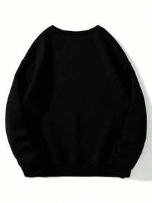 EMERY ROSE Damska bluza z nadrukiem choinki, okrągłym dekoltem i długim rękawem, na co dzień, jesień/zima