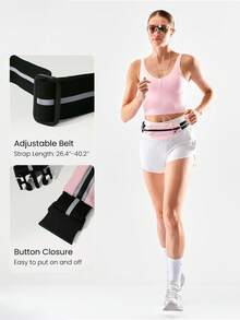 GLOWMODE Break A Sweat 速干轻便可调节反光跑步腰包 - 草莓奶昔 - 查看 4