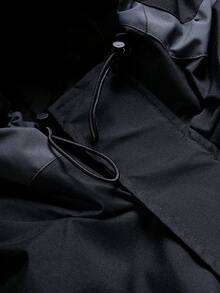 PAVTROS Manfinity Streetrush Men's Casual Colorblock Patchwork Design Jacket, Suitable For Spring And Autumn , Techwear Jacket , Black Graphic Jacket , Graphic Zip Up Jacket , Mens Windbreaker, Techwear Jacket, Men's Windbreaker Jacket, Men's Crop Jacket