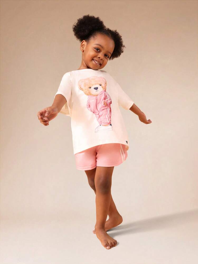 Teddy Bear Print Pajama Set