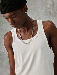 Manfinity NXTstreet 3pcs/Set Men's White, Grey & Black Slim Fit Knit Top - Multicolor - View 4