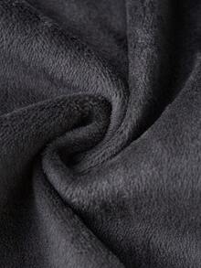 SHEIN MOD 女士休闲收腰牛仔连衣裙，带保暖内衬，冬季款 - 深色水洗藍 - 查看 5