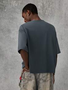 Manfinity VCAY 3 chiếc/gói Áo thun tay ngắn dáng rộng móc đơn giản dành cho nam, mặc hàng ngày - Nhiều màu - Xem 2