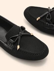 CUCCOO BASICS Women's Comfortable Flat Loafer Shoes For Christmas - Black - View 9