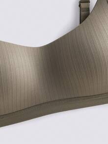 Loungeista 4件装女士舒适睡眠多色休闲条纹无钢圈软杯纯色文胸内衣 - 彩色 - 查看 4