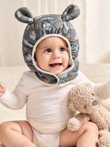 Cozy Pixies 1-Pack Of Extra-Thick Quilted Baby Hat With Thermal Lined And Printed Design, Warm And Cozy. - Multicolor - View 3