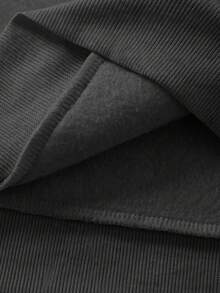 ROMWE MEN Goth Long Sleeve Sweatshirt (In Stock) - Minimalist, Fashionable, Casual Daily Hoodie, For Fall Winter