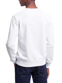 Calvin Klein Men's Sweatshirt Bright White - White - View 2