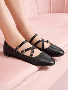 CUCCOO DOLLMOD Women's Casual Versatile Simple Flat Shoes - Brown - View 4