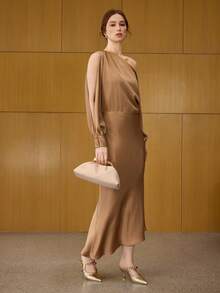 MOTF PREMIUM PU LEATHER BEADED TOP HANDLE BAG - Apricot - View 5