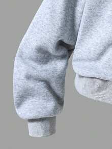 Tween-Mädchen Lässiges 2-teiliges Set, Hoodie und Shorts mit New Yorker Buchstabenmuster, warmes Campus-Outfit, geeignet für den Alltag, Frühling/Herbst/Winter