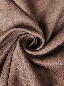 SHEIN Essnce Quần bó cạp chun màu nâu thời trang thu đông cho nữ cỡ lớn, thoải mái, co giãn, thoải mái hàng ngày, trang phục mùa thu, quần nữ, quần áo mùa đông, quần làm việc - màu nâu - Xem 8