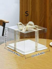 1pc Party & Festival Gift Box, 1-Layer, 2-Layer Or 3-Layer Gift Storage Box,Christmas - White - View 3