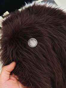 GlowEve CURVE 大码女式休闲日常通勤简约纯色蓬松针织开衫，秋冬款