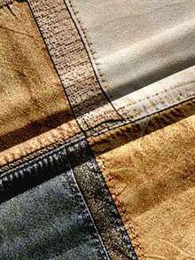 Glimmora 男士艺术复古拼接印花连帽衫，色彩鲜艳，穿着舒适，耶稣十字架信仰图案长袖卫衣，适合日常穿着