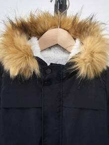 Genkimix Kids 男童保暖连帽外套，休闲冬季款