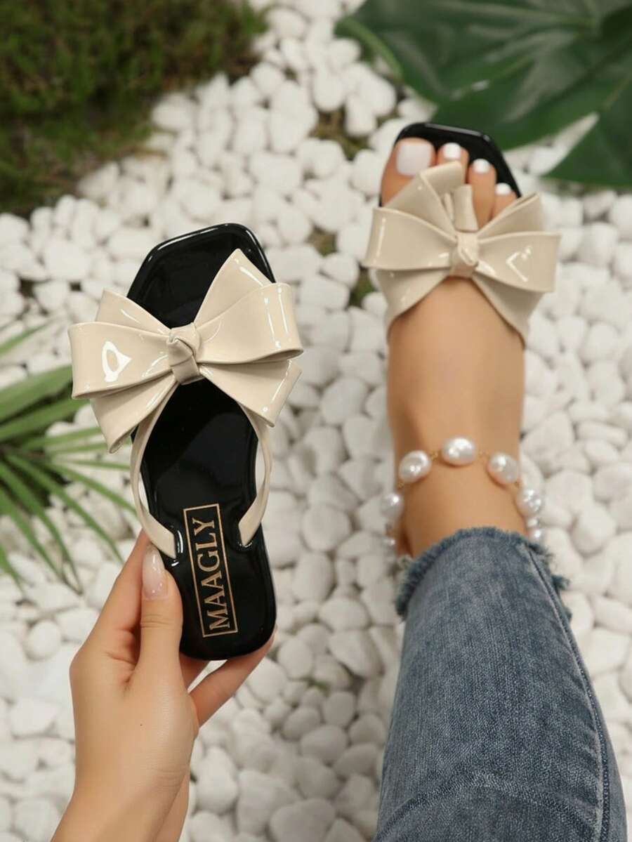 Women Flat Sandals - Beige - View 1