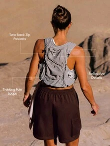 GLOWMODE 跑步背包，户外休闲运动背包 - 灰色 - 查看 4