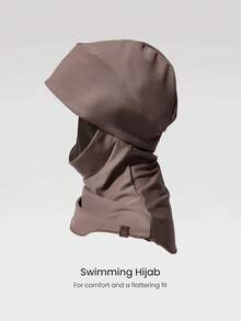 GLOWMODE Swimming Chlorine-Resistant Hijab  Holiday Vocation Wear - taupe - View 2
