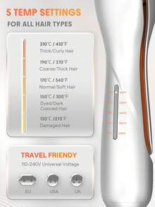 SHEGLAM HAIR تمويج الشعر من بيتش بيب، تمويج الشعر الأيوني، مكواة تمويج الشعر، 2 أسطوانية لتجعيد الشعر مع مقاومة للحرق، 50 مليون أيون وتموج سريع 10 دقائق، مؤقت ذكي ودرجات حرارة قابلة للتعديل، أداة شعر سهلة الاستخدام للنساء - قابس المملكة المتحدة تخرُّج عيد ميلاد هدية عطلة شتاء لون القرنفل الاهتزاز ماكياج حزب شاطئ يسافر التخييم مدرسة حرم الجامعة المهرجانات وَردَة حاضر بنت سحر أفضل عيد الحب يوم المرأة أحب نفسك - فضي - مشاهدة 12