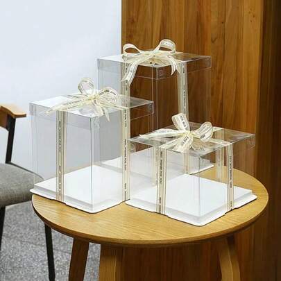 1pc Party & Festival Gift Box, 1-Layer, 2-Layer Or 3-Layer Gift Storage Box,Christmas