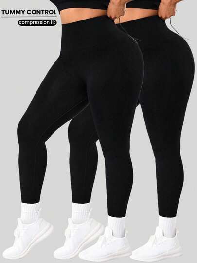 Rhythm Era Plus Size Women Seamless High Waist Sports Leggings