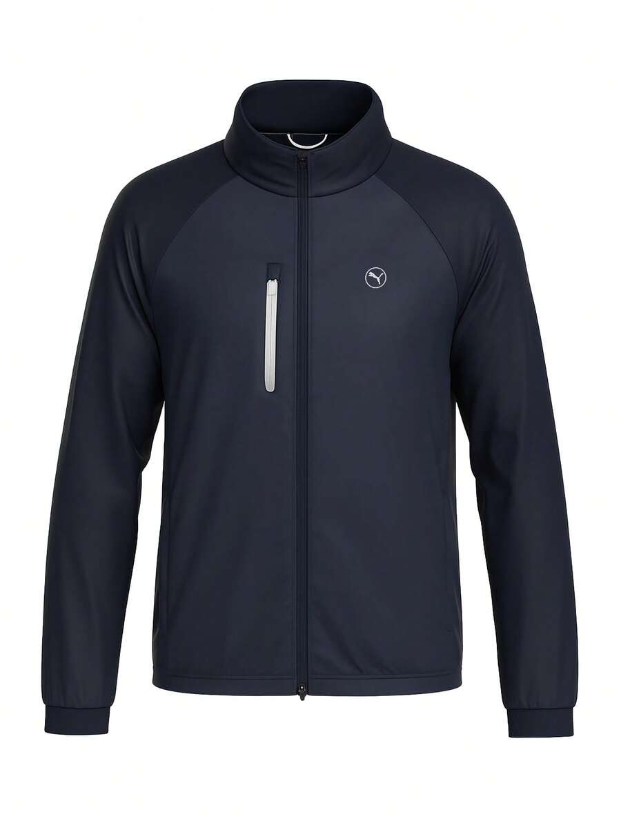 Puma Hielands Men's Golf Jacket Navy Blue - Blue - View 1